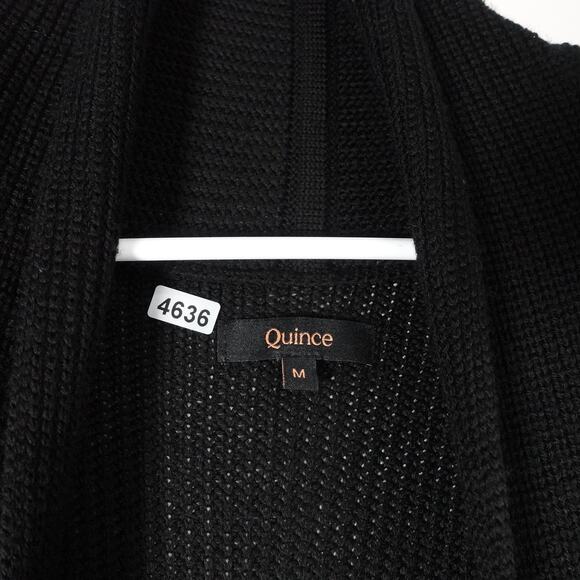 VGUC Quince Quince Australian Merino Wool Duster Cardigan Fisherman Women Medium - Picture 4 of 10